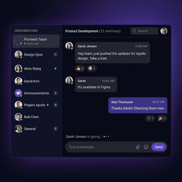 Chat Realtime BanhCuonFlow